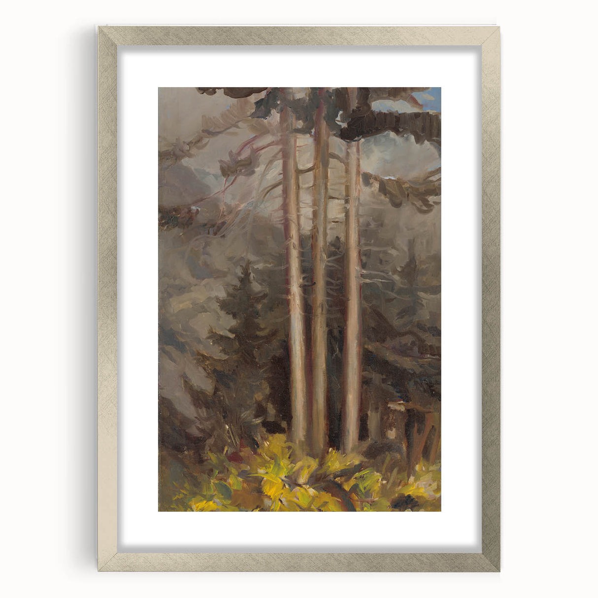 Modern Spruce Forest Wall Art - Abstract Contemporary Art Prints
