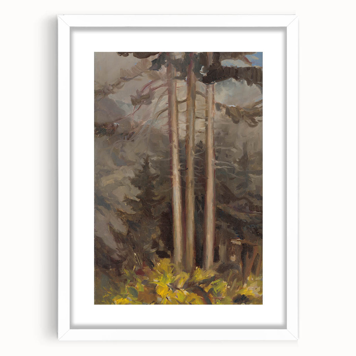 Modern Spruce Forest Wall Art - Abstract Contemporary Art Prints