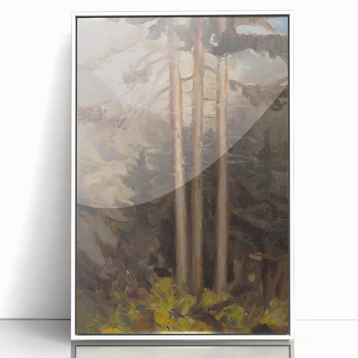 Modern Spruce Forest Wall Art - Abstract Contemporary Art Prints