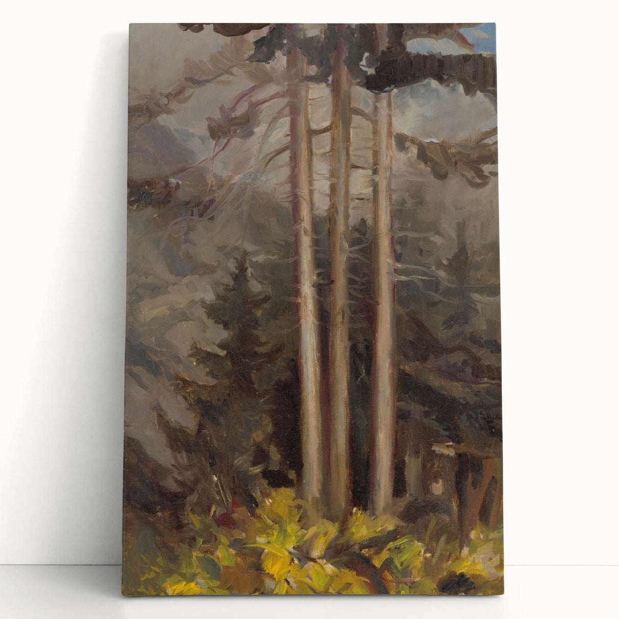 Modern Spruce Forest Wall Art - Abstract Contemporary Art Prints