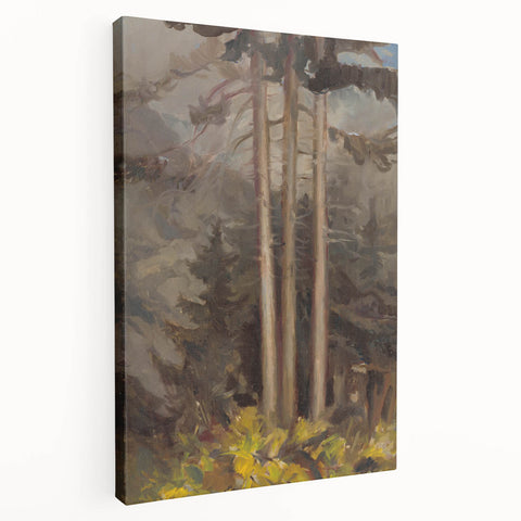 Modern Spruce Forest Wall Art - Abstract Contemporary Art Prints