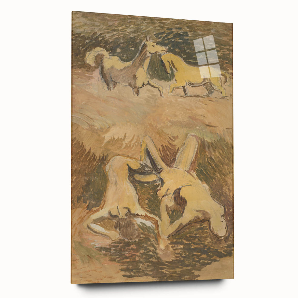 Dynamic Horse Scene Wall Art - Abstract Modern Art Prints