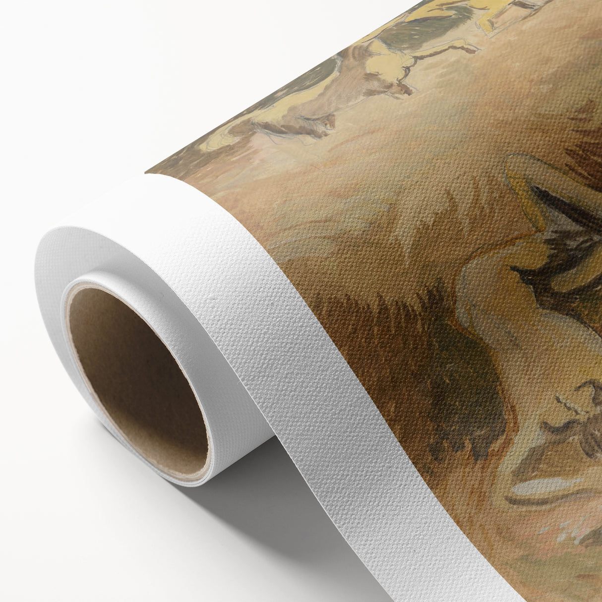 Dynamic Horse Scene Wall Art - Abstract Modern Art Prints