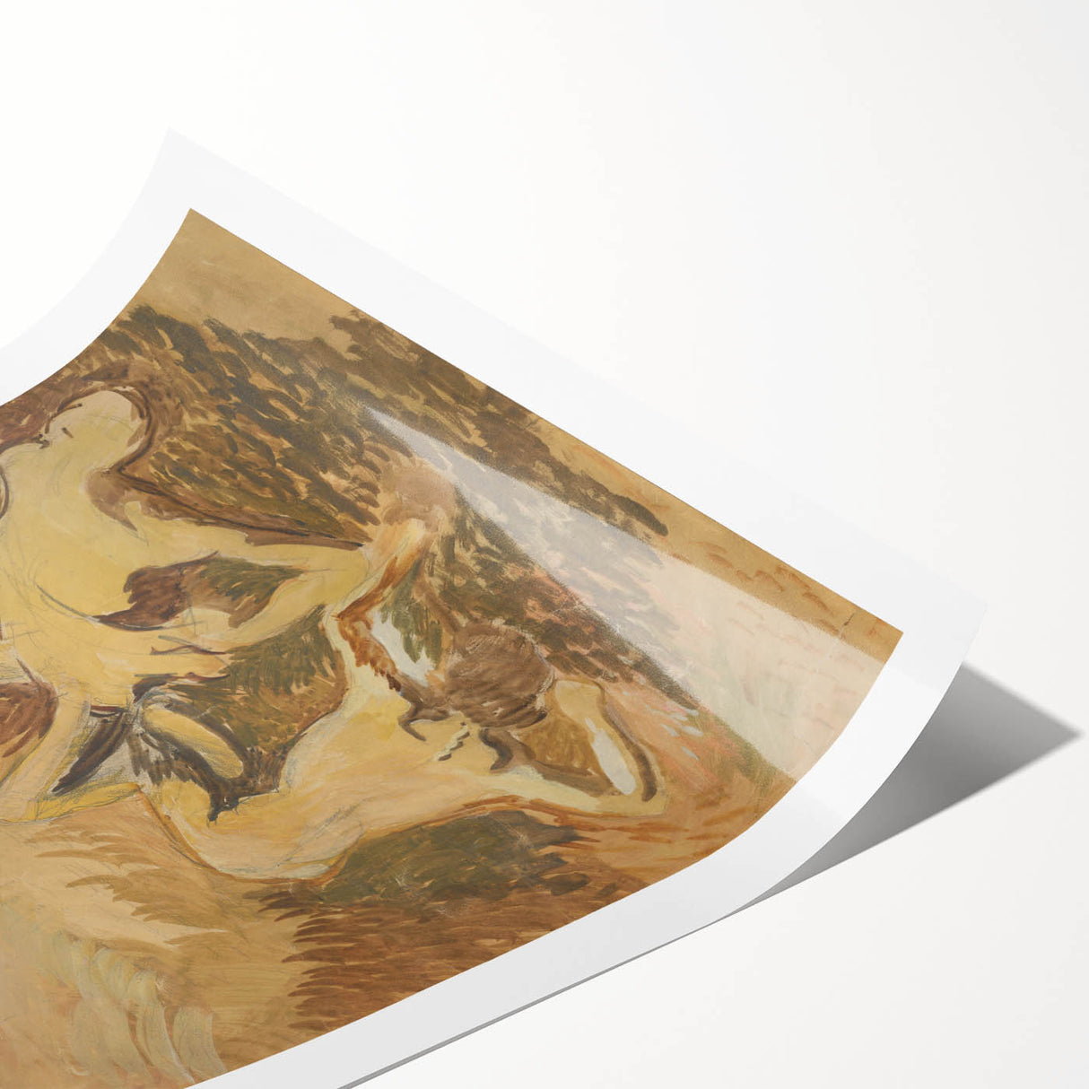 Dynamic Horse Scene Wall Art - Abstract Modern Art Prints