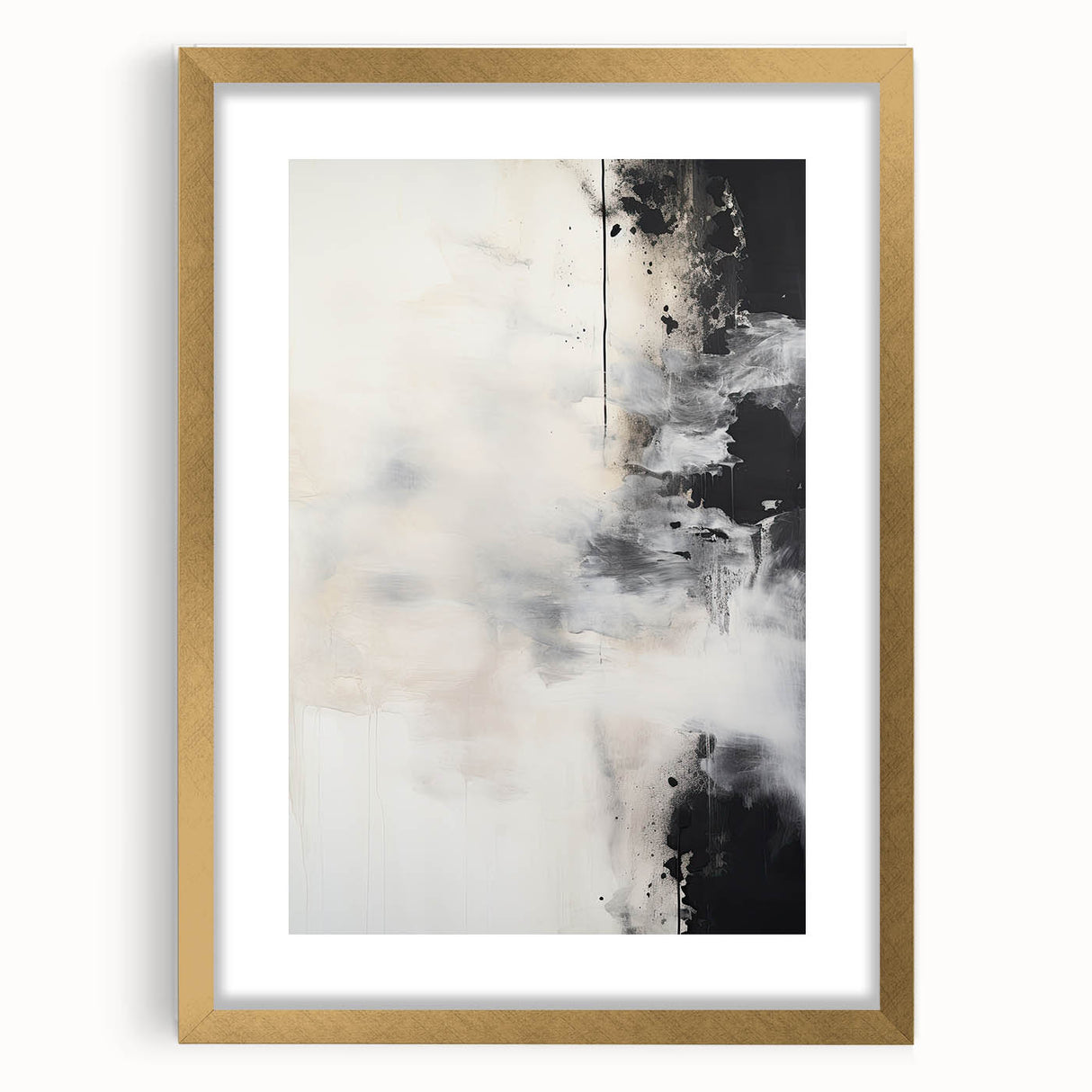 Framed Dining Room Prints – Black and White Abstract Wall Art