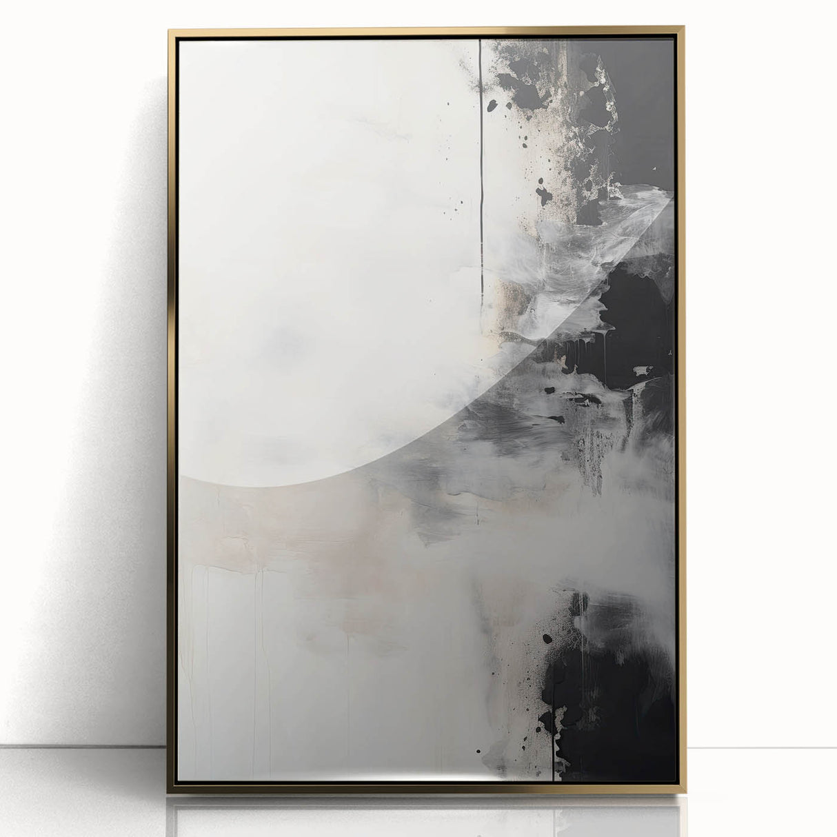 Framed Dining Room Prints – Black and White Abstract Wall Art