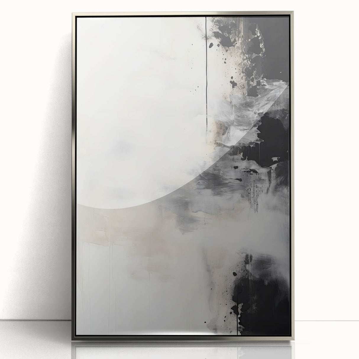 Framed Dining Room Prints – Black and White Abstract Wall Art