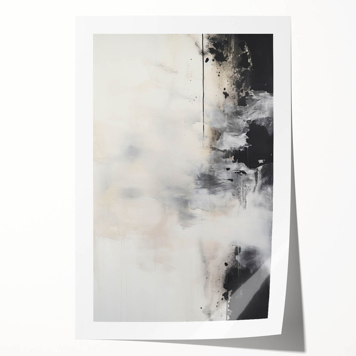 Framed Dining Room Prints – Black and White Abstract Wall Art