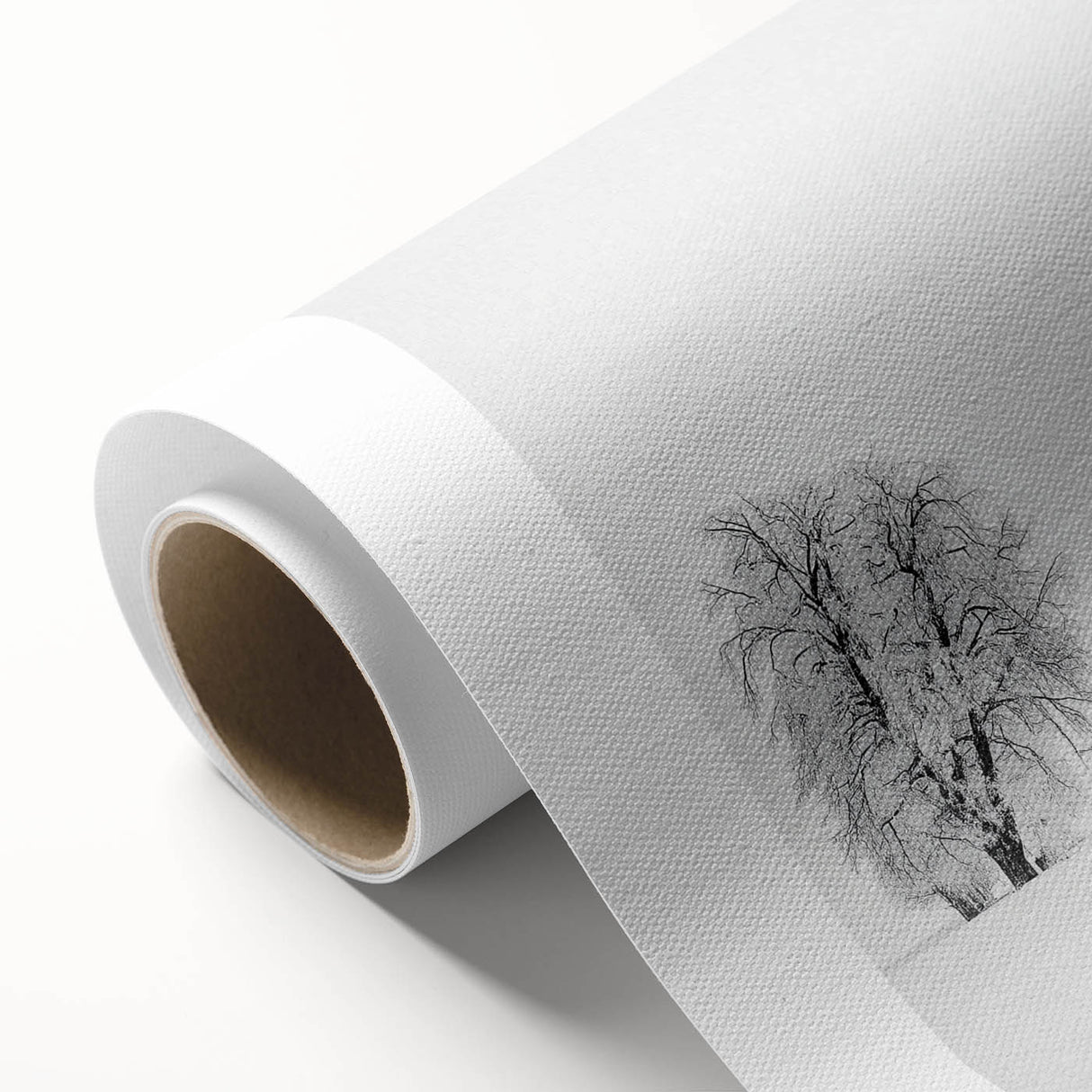 Minimalist Office Wall Art – Modern Black and White Winter Scene