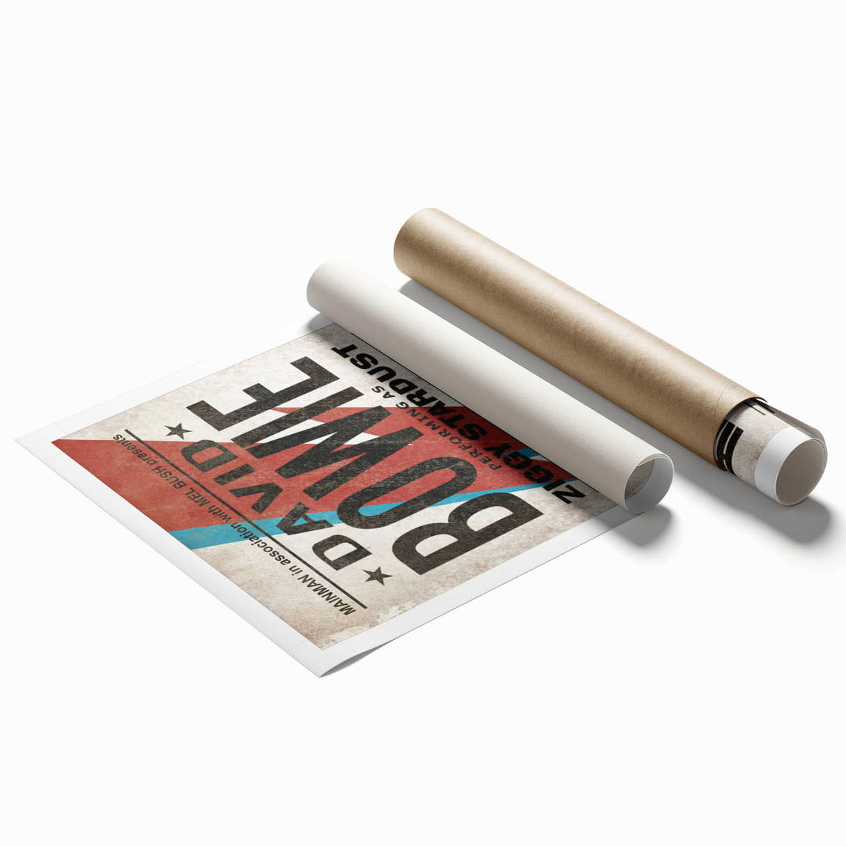 David Bowie Ziggy Stardust Retro Poster - Vintage Concert Art