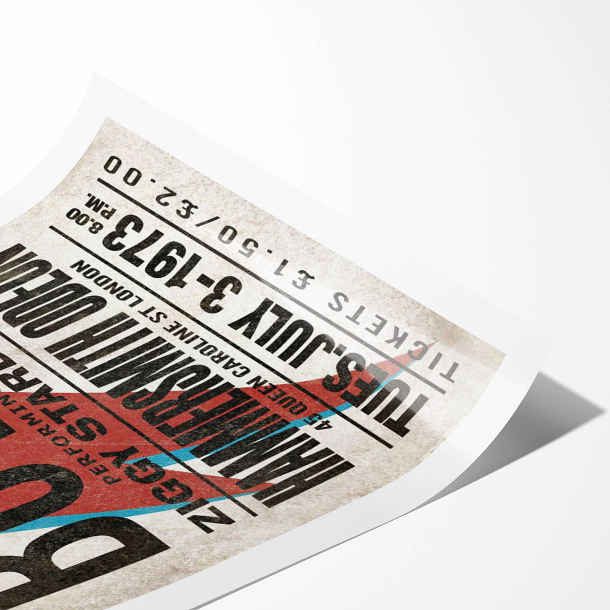 David Bowie Ziggy Stardust Retro Poster - Vintage Concert Art