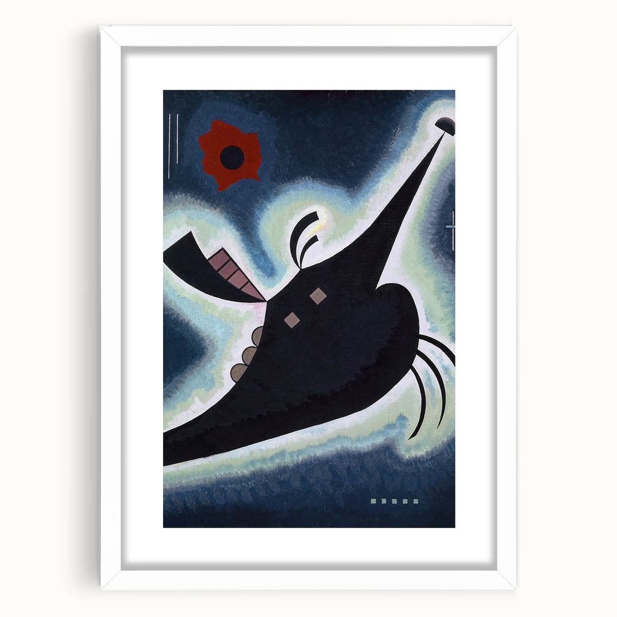 Abstract Modern Black Geometry Art - Wassily Kandinsky Prints