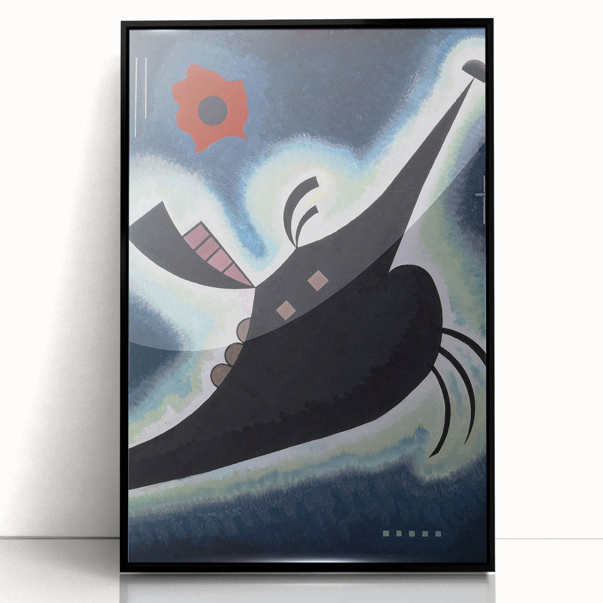 Abstract Modern Black Geometry Art - Wassily Kandinsky Prints