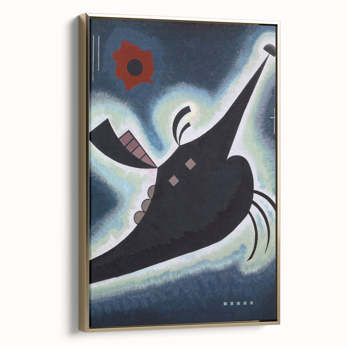 Abstract Modern Black Geometry Art - Wassily Kandinsky Prints