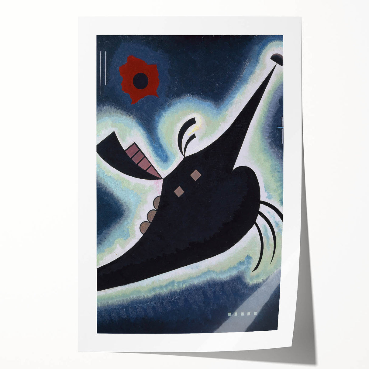 Abstract Modern Black Geometry Art - Wassily Kandinsky Prints