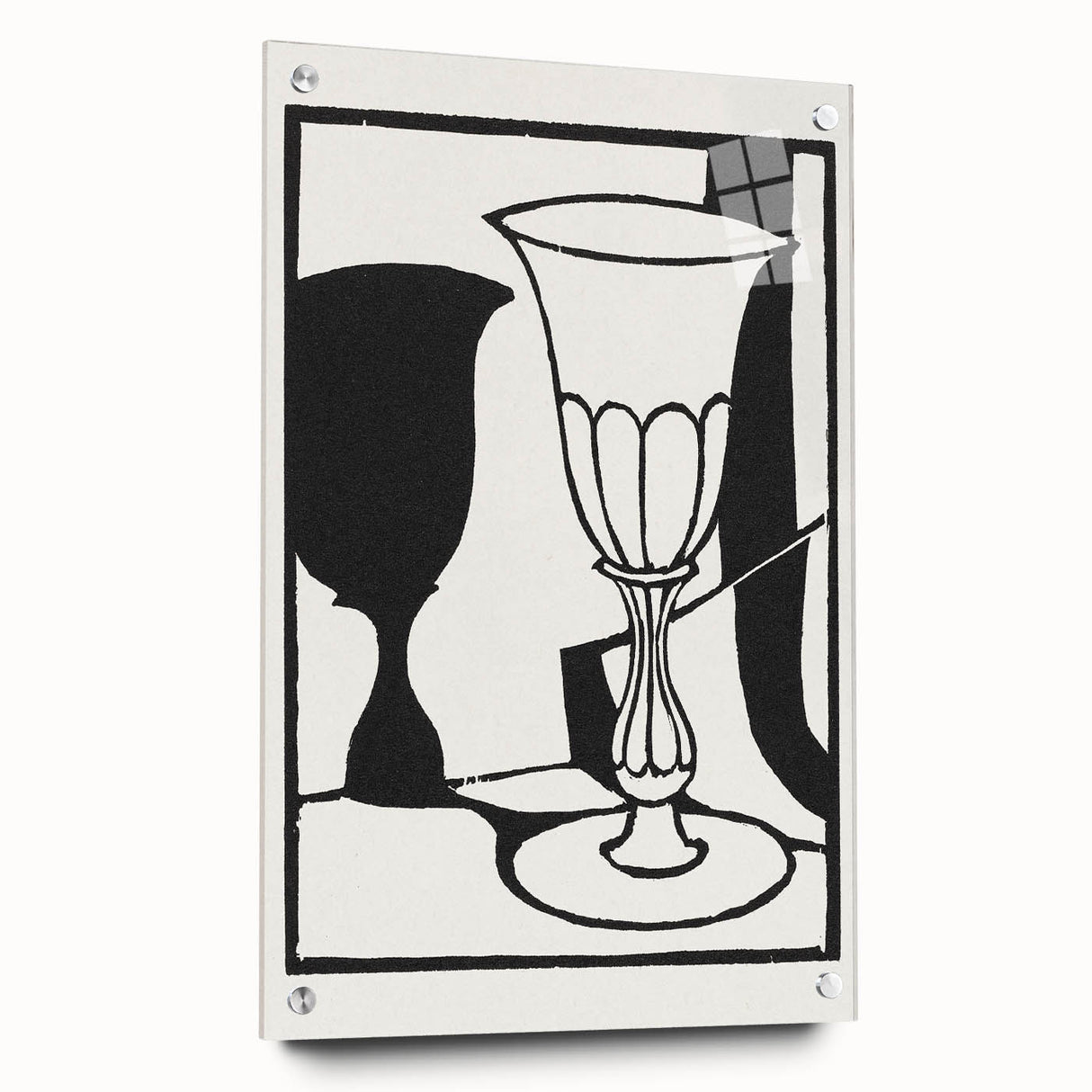 Modern Black and White Wall Art - The Cup by Roger Fry