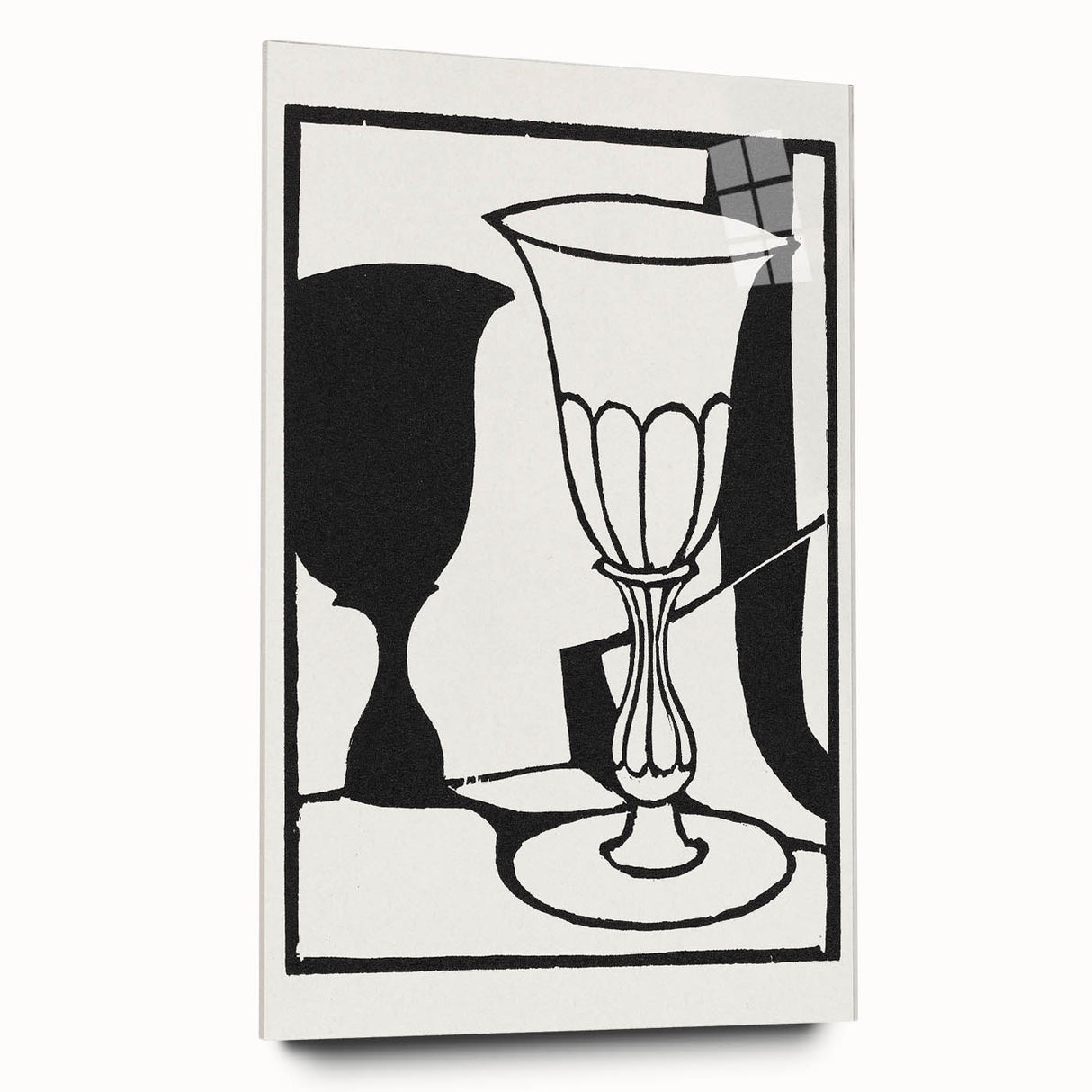 Modern Black and White Wall Art - The Cup by Roger Fry