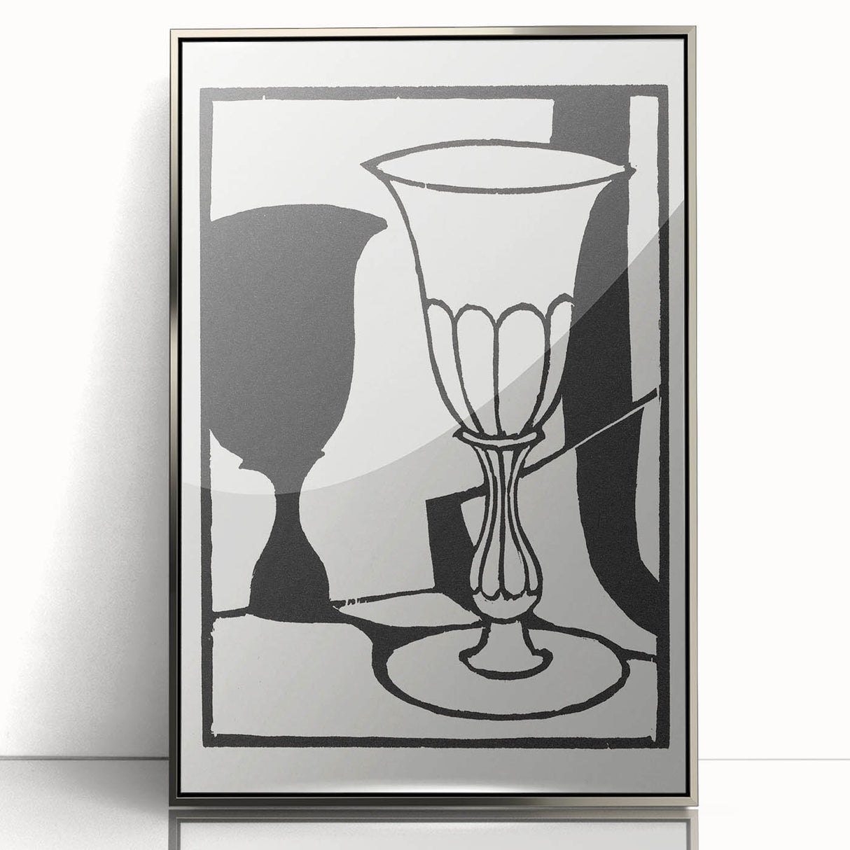 Modern Black and White Wall Art - The Cup by Roger Fry