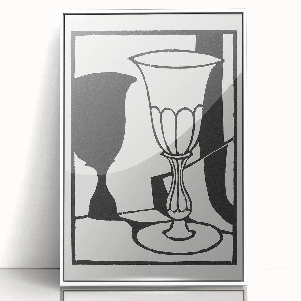 Modern Black and White Wall Art - The Cup by Roger Fry