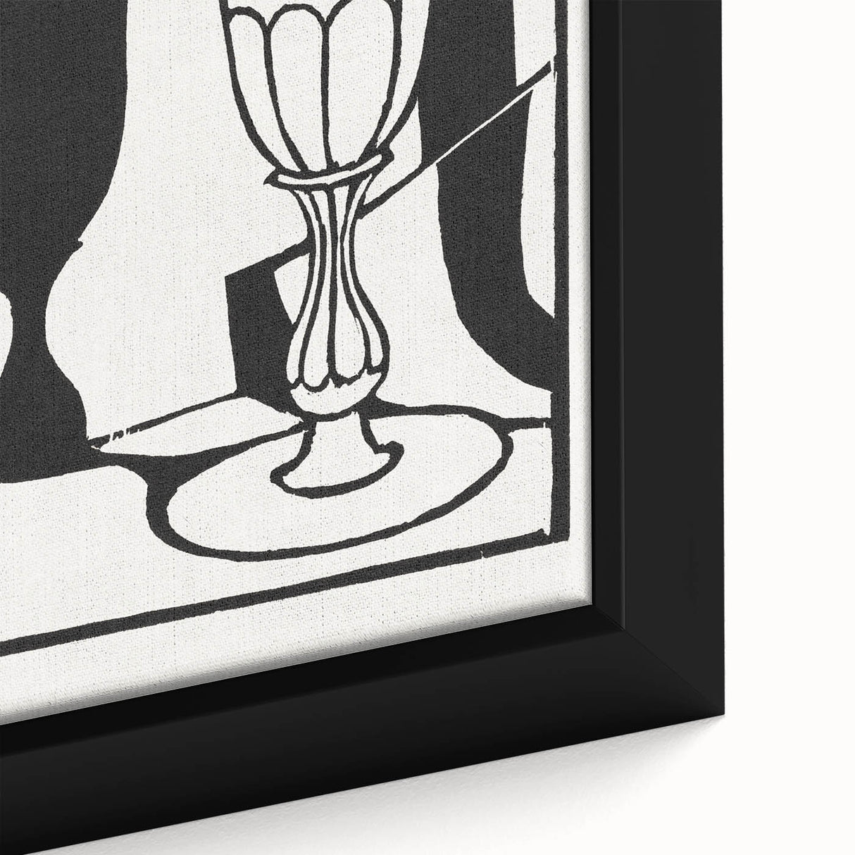 Modern Black and White Wall Art - The Cup by Roger Fry