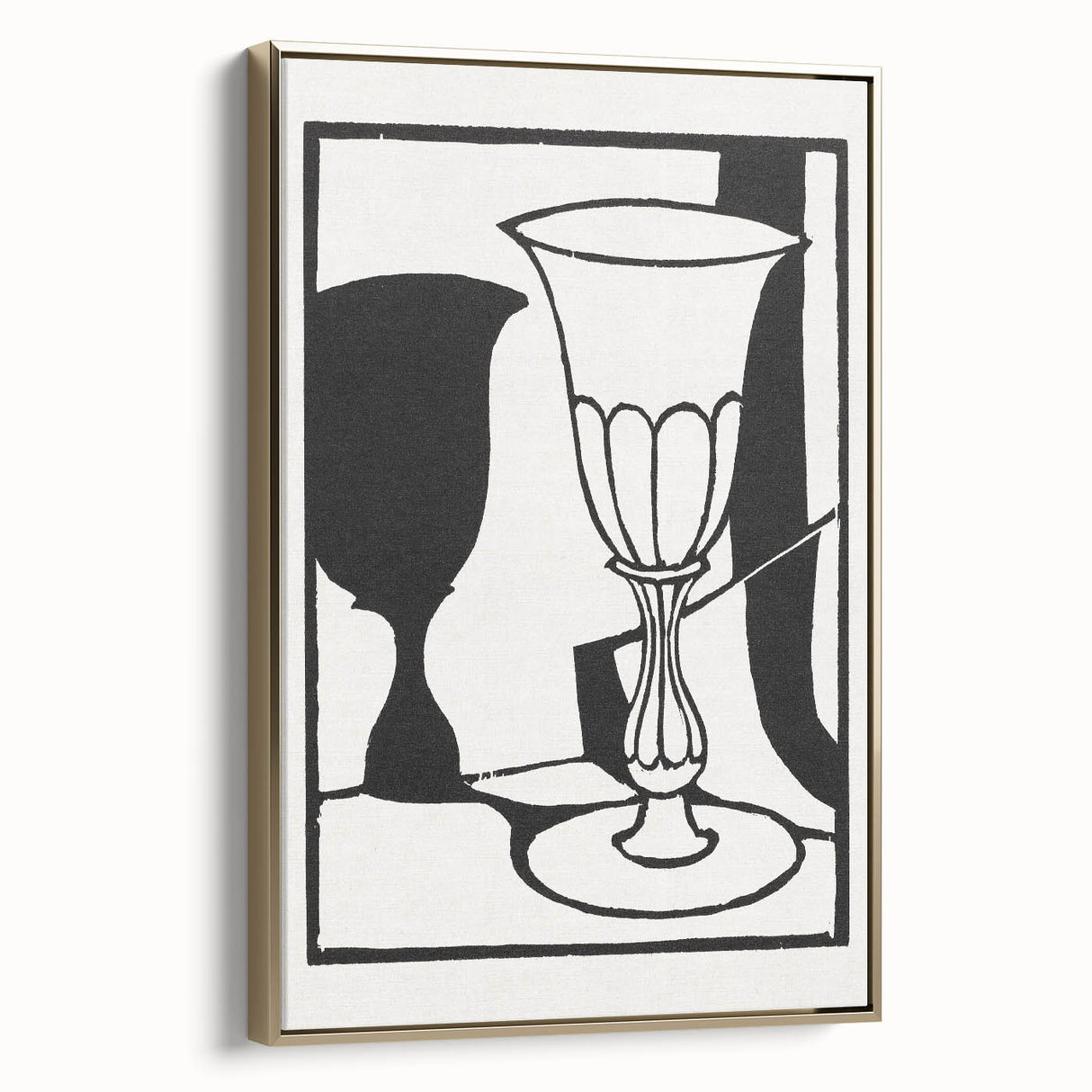 Modern Black and White Wall Art - The Cup by Roger Fry
