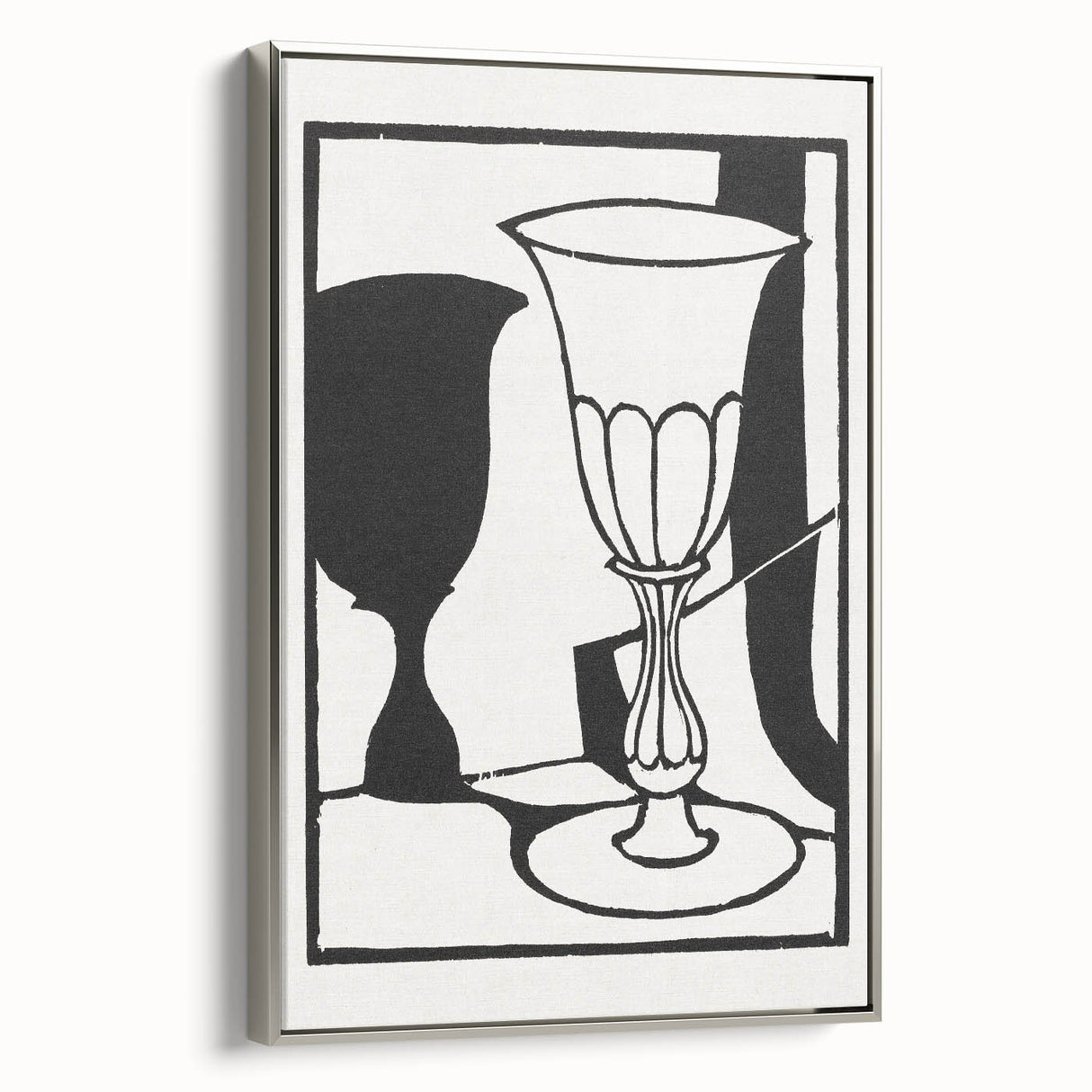 Modern Black and White Wall Art - The Cup by Roger Fry
