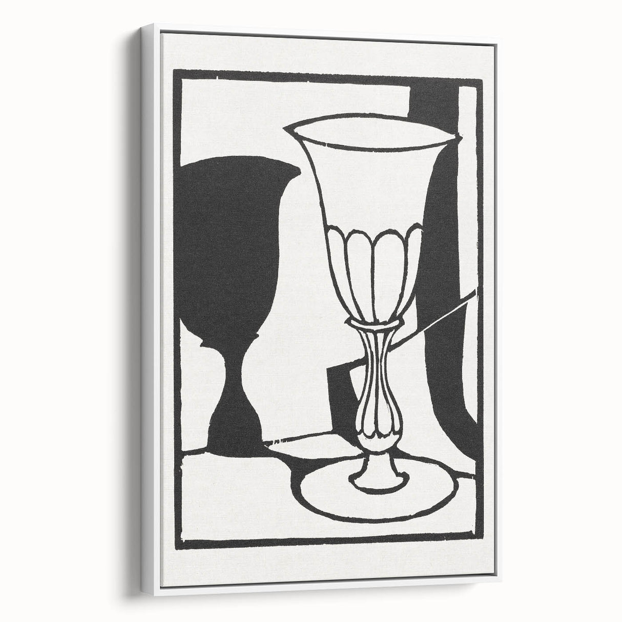 Modern Black and White Wall Art - The Cup by Roger Fry