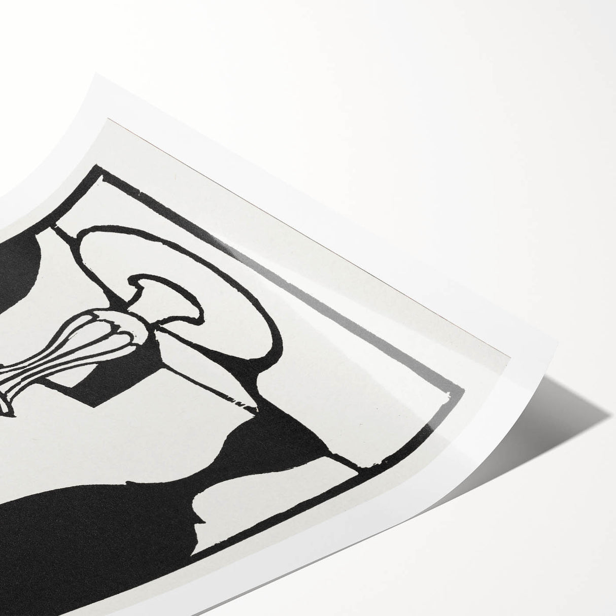 Modern Black and White Wall Art - The Cup by Roger Fry