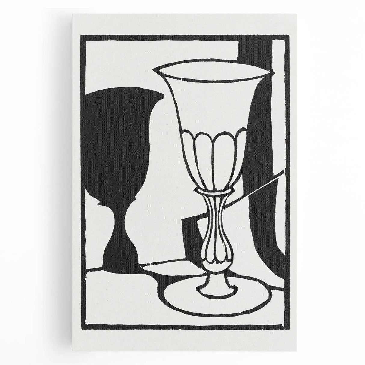 Modern Black and White Wall Art - The Cup by Roger Fry