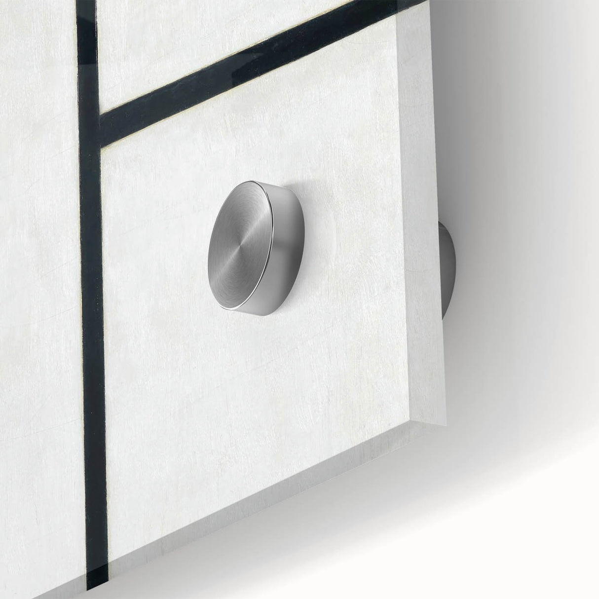 Modern Abstract Art Print - Mondrian's Red, Yellow, and Blue