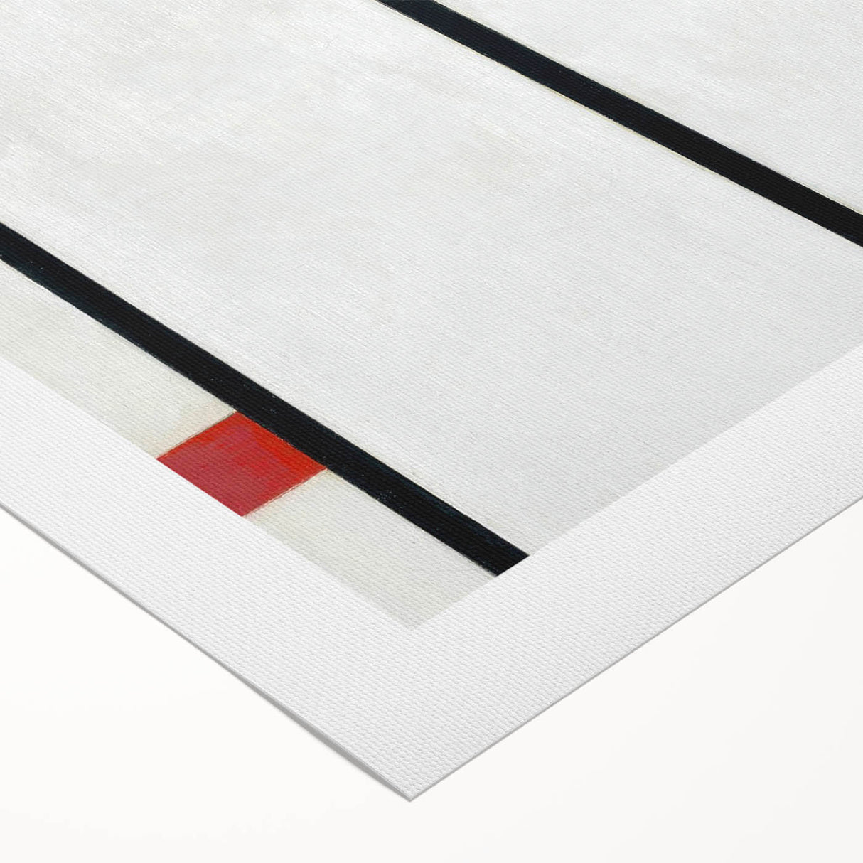 Modern Abstract Art Print - Mondrian's Red, Yellow, and Blue