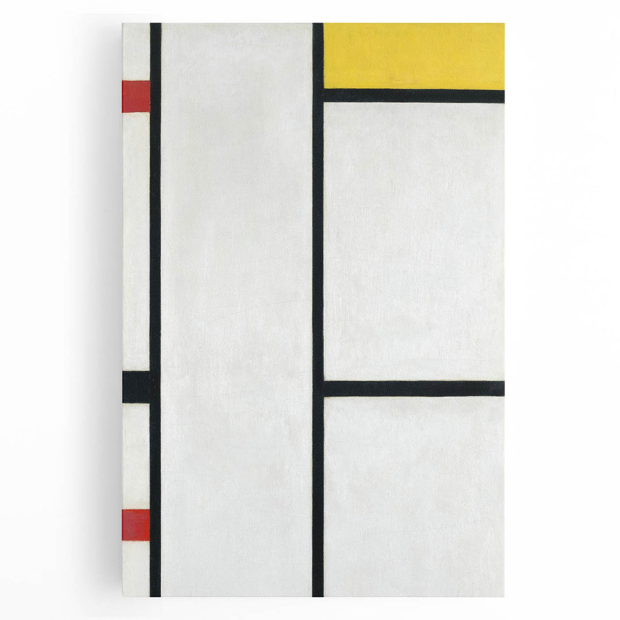 Modern Abstract Art Print - Mondrian's Red, Yellow, and Blue