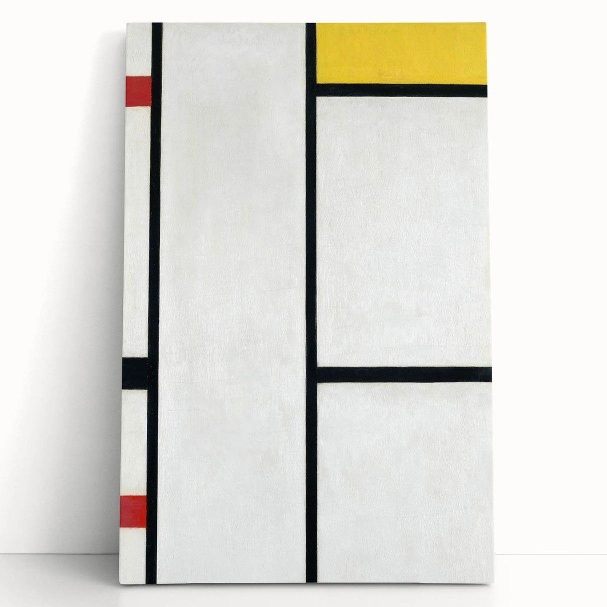 Modern Abstract Art Print - Mondrian's Red, Yellow, and Blue