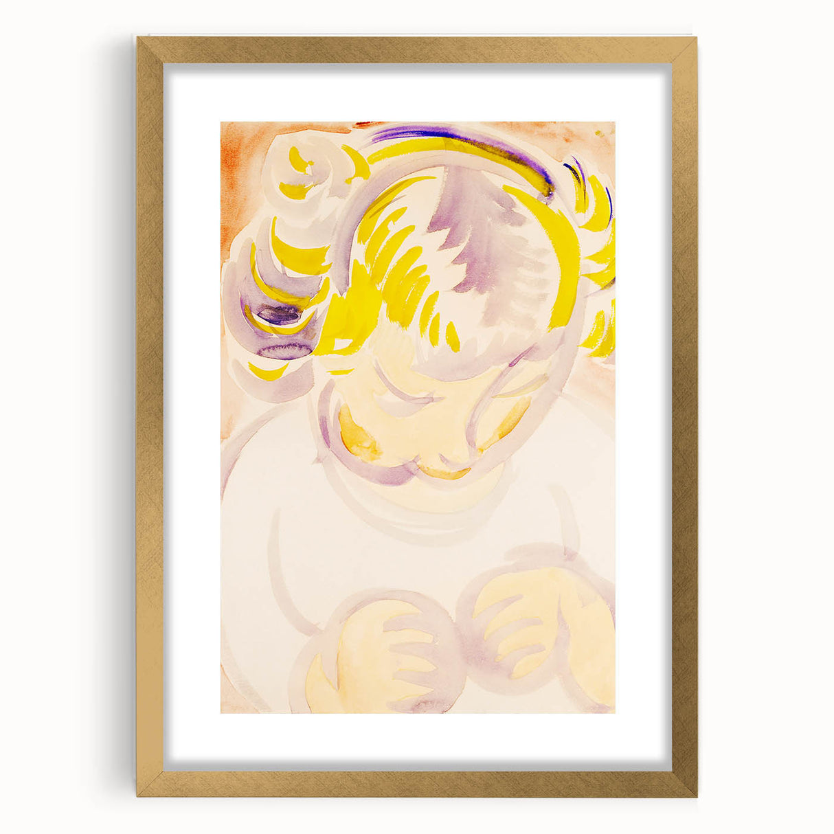 Abstract Portrait of a Child - Modern Wall Art by Henry Lyman Sayen