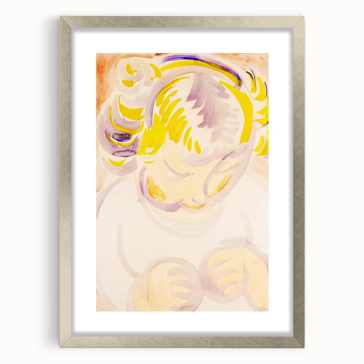 Abstract Portrait of a Child - Modern Wall Art by Henry Lyman Sayen