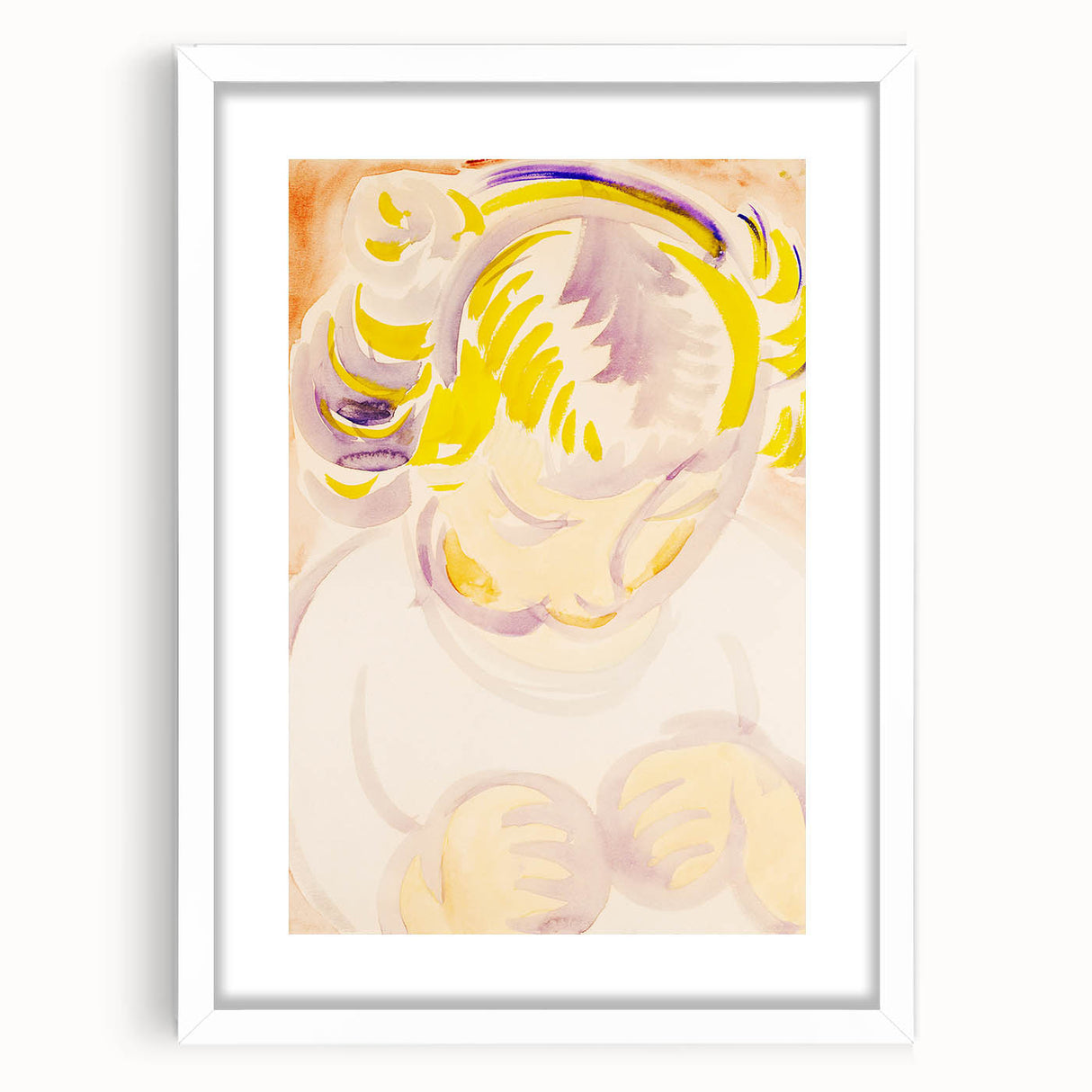 Abstract Portrait of a Child - Modern Wall Art by Henry Lyman Sayen