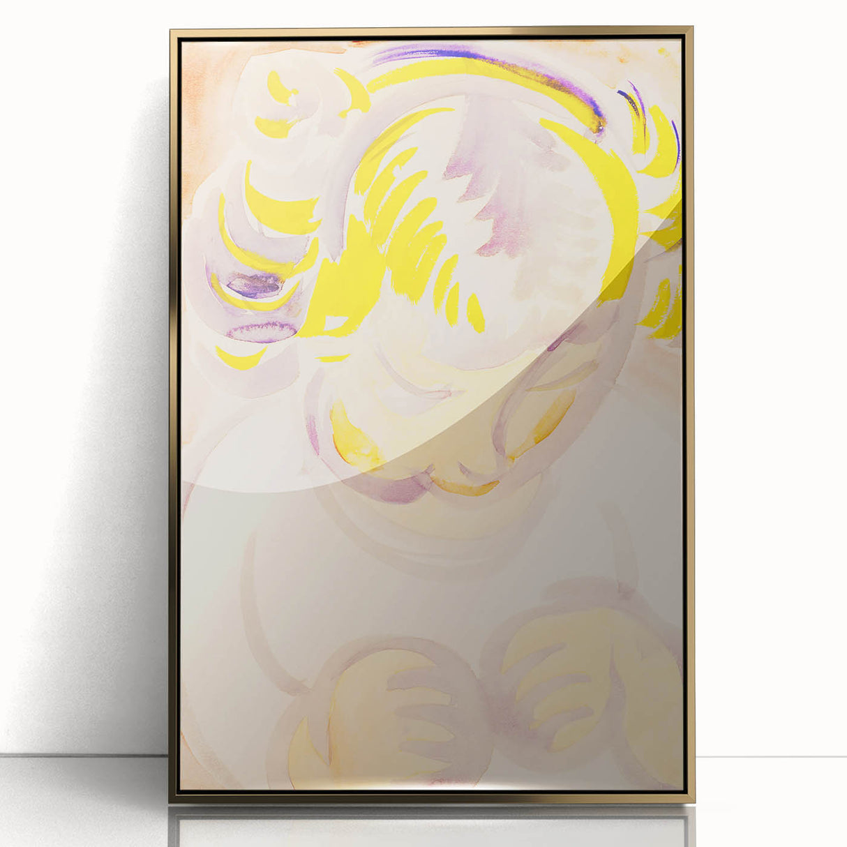 Abstract Portrait of a Child - Modern Wall Art by Henry Lyman Sayen