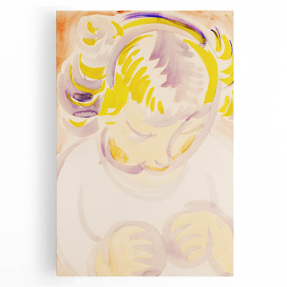 Abstract Portrait of a Child - Modern Wall Art by Henry Lyman Sayen