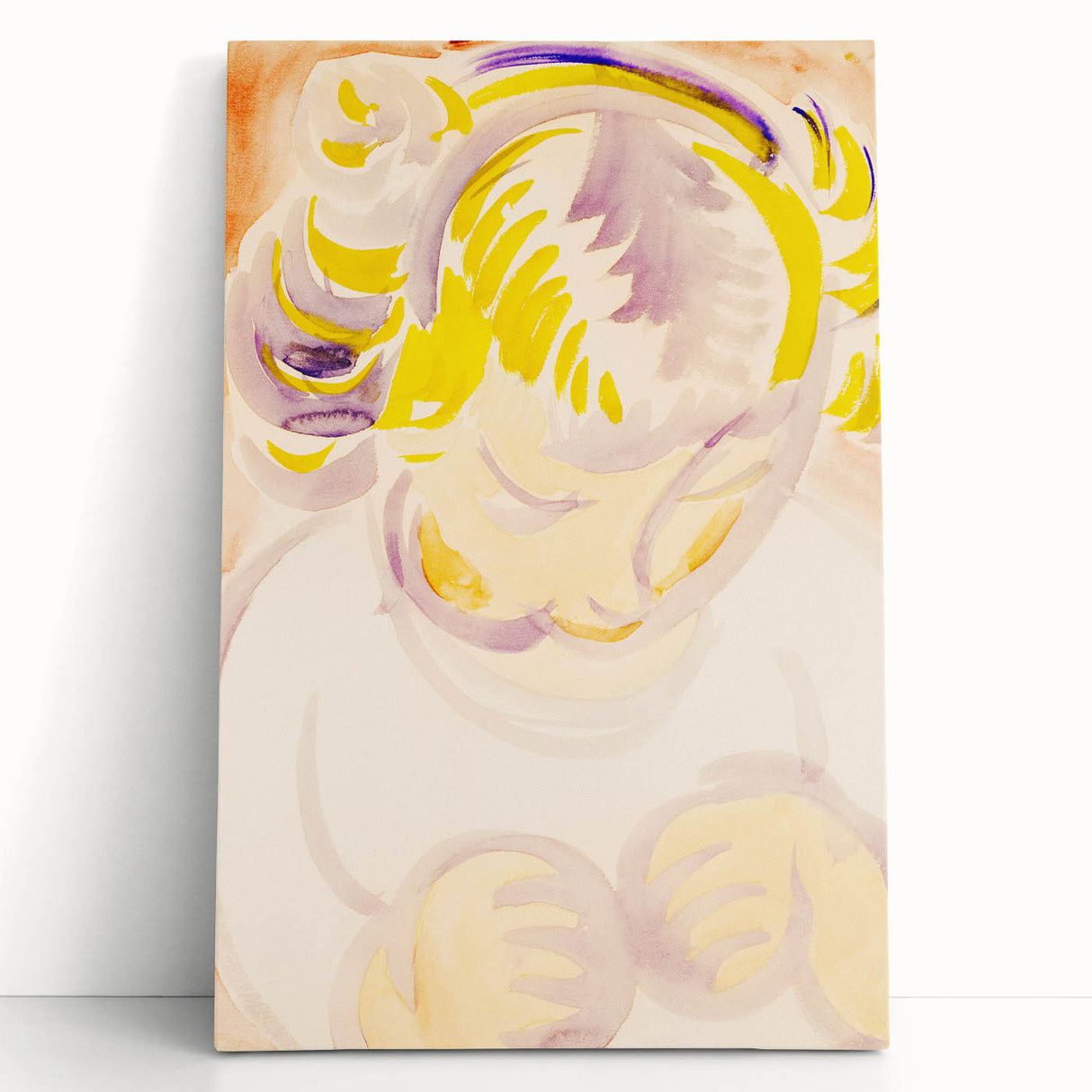 Abstract Portrait of a Child - Modern Wall Art by Henry Lyman Sayen