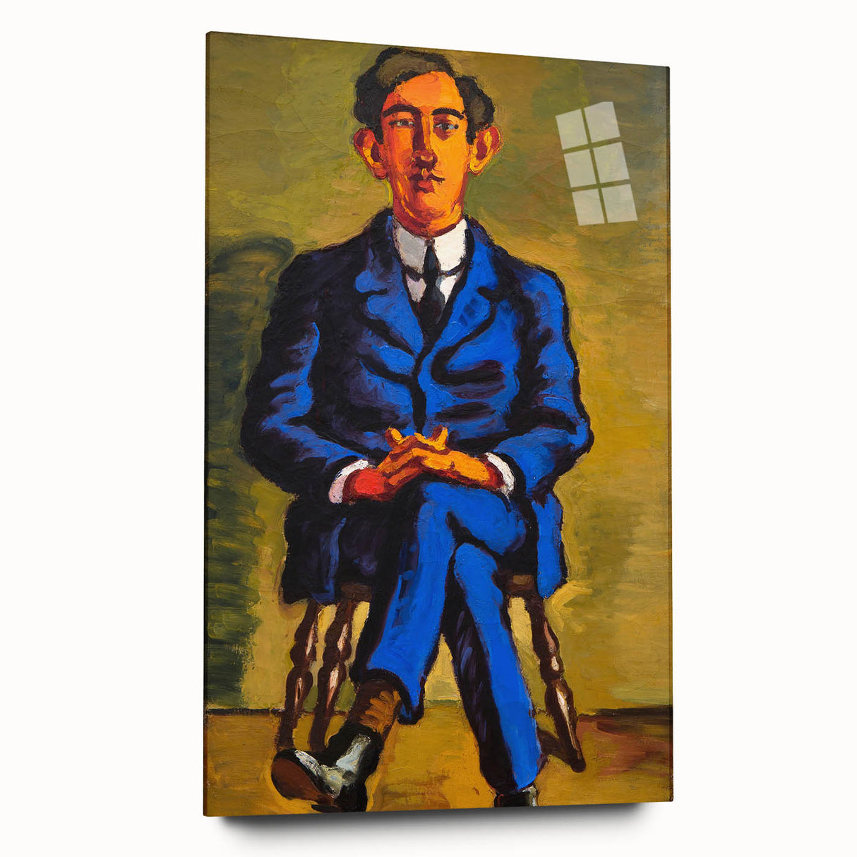 Bold Portrait of Poet Wall Art - Modern Art Print by Lundstrøm