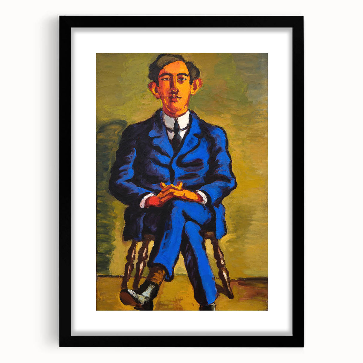 Bold Portrait of Poet Wall Art - Modern Art Print by Lundstrøm