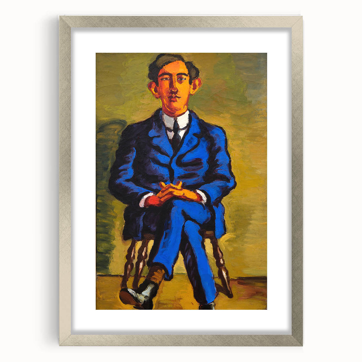 Bold Portrait of Poet Wall Art - Modern Art Print by Lundstrøm