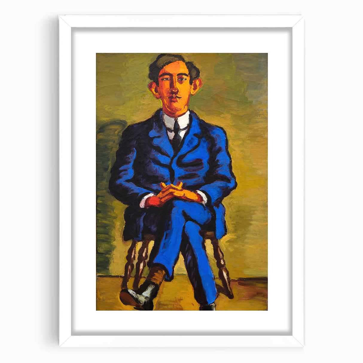 Bold Portrait of Poet Wall Art - Modern Art Print by Lundstrøm