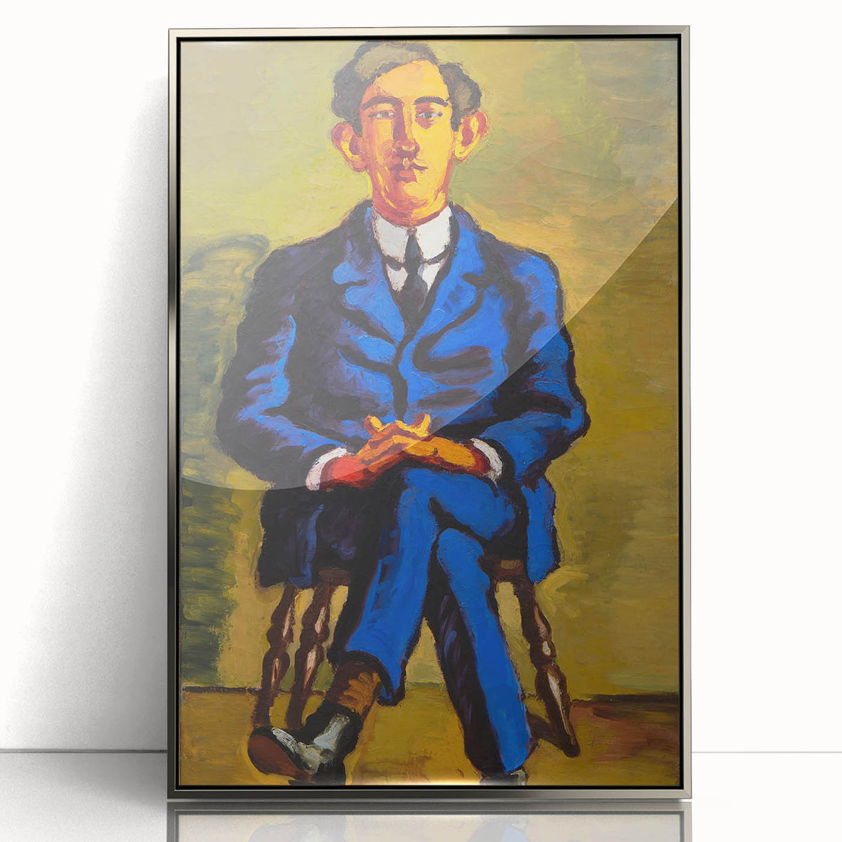 Bold Portrait of Poet Wall Art - Modern Art Print by Lundstrøm