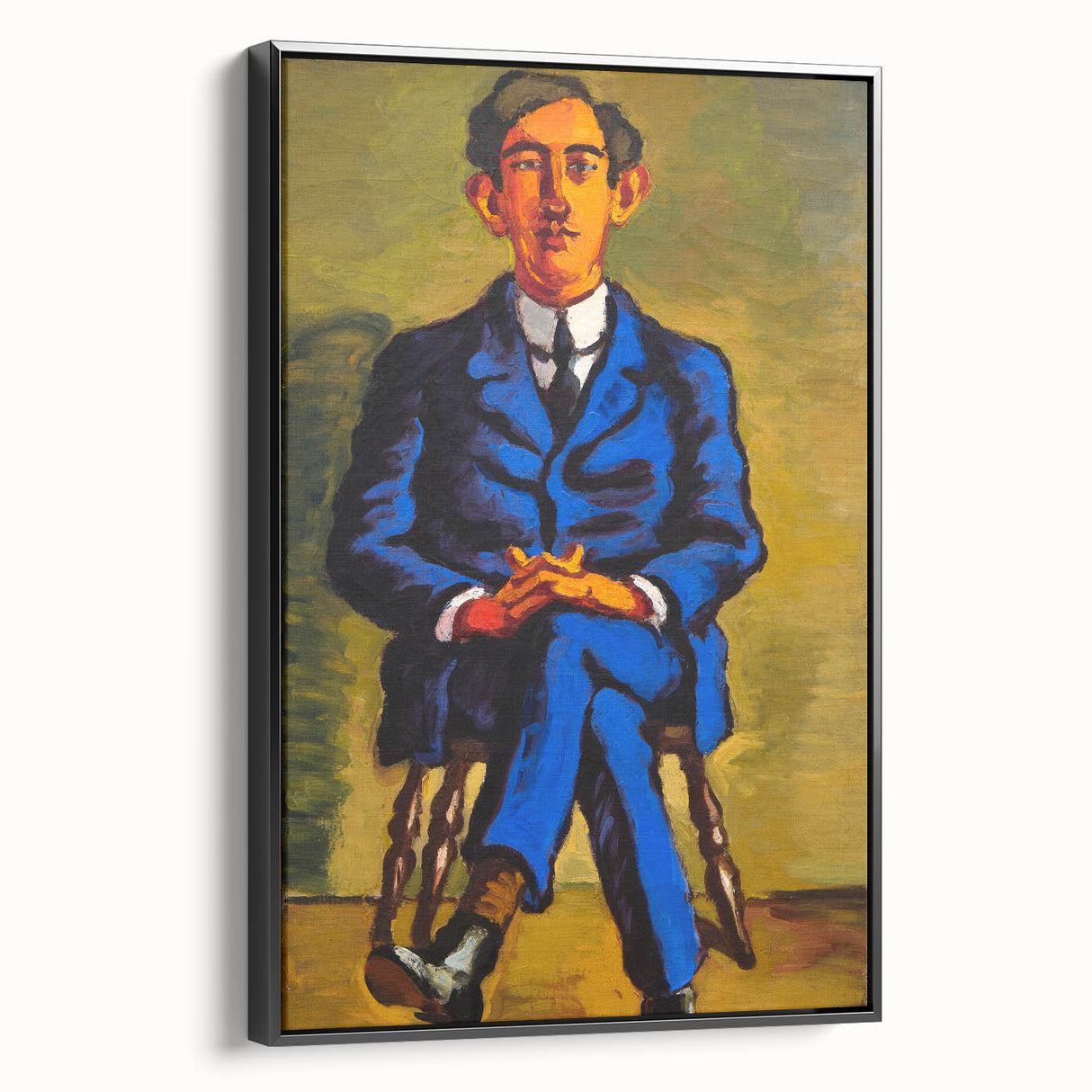 Bold Portrait of Poet Wall Art - Modern Art Print by Lundstrøm