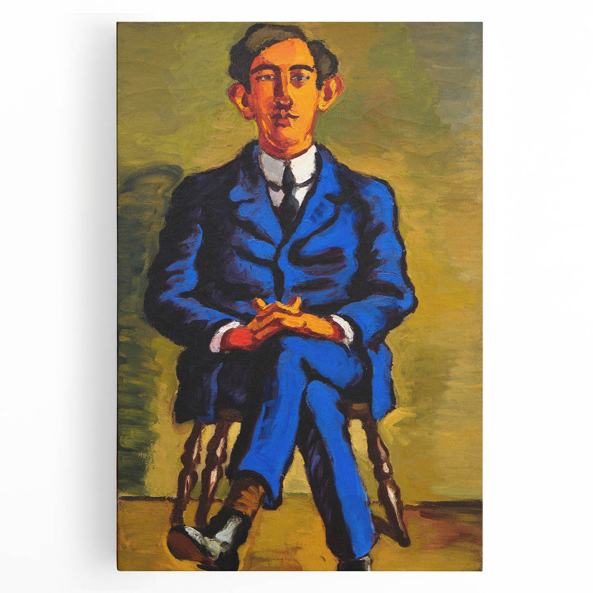 Bold Portrait of Poet Wall Art - Modern Art Print by Lundstrøm