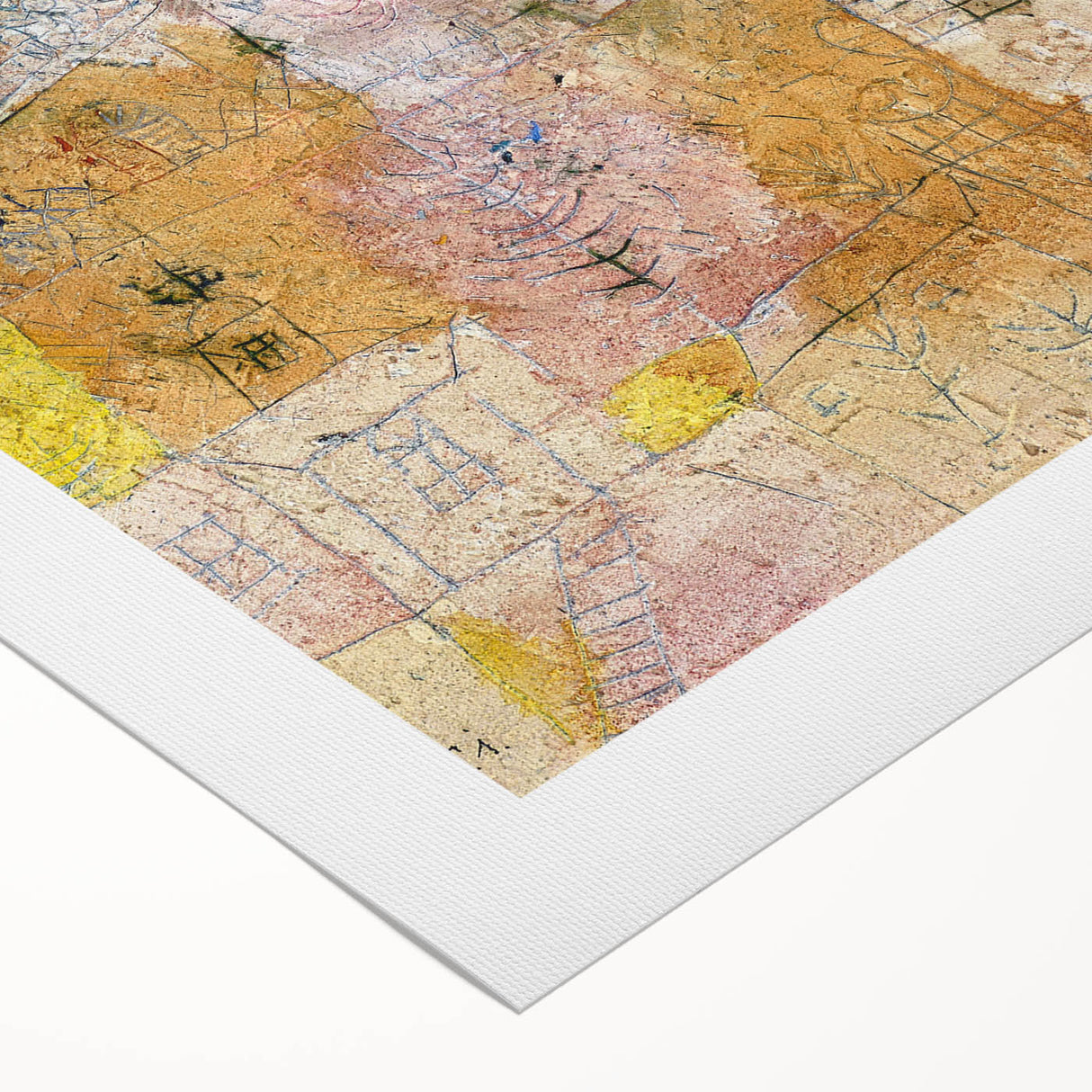 Suburban Idyll Wall Art - Abstract Modern Print by Paul Klee