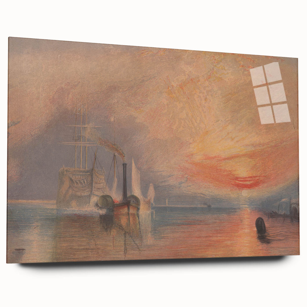 Romanticism Art - The Fighting Temeraire by J.M.W. Turner Print