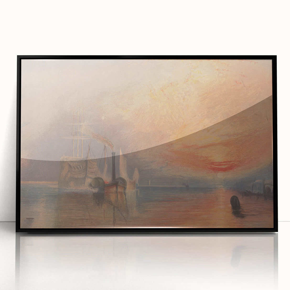 Romanticism Art - The Fighting Temeraire by J.M.W. Turner Print