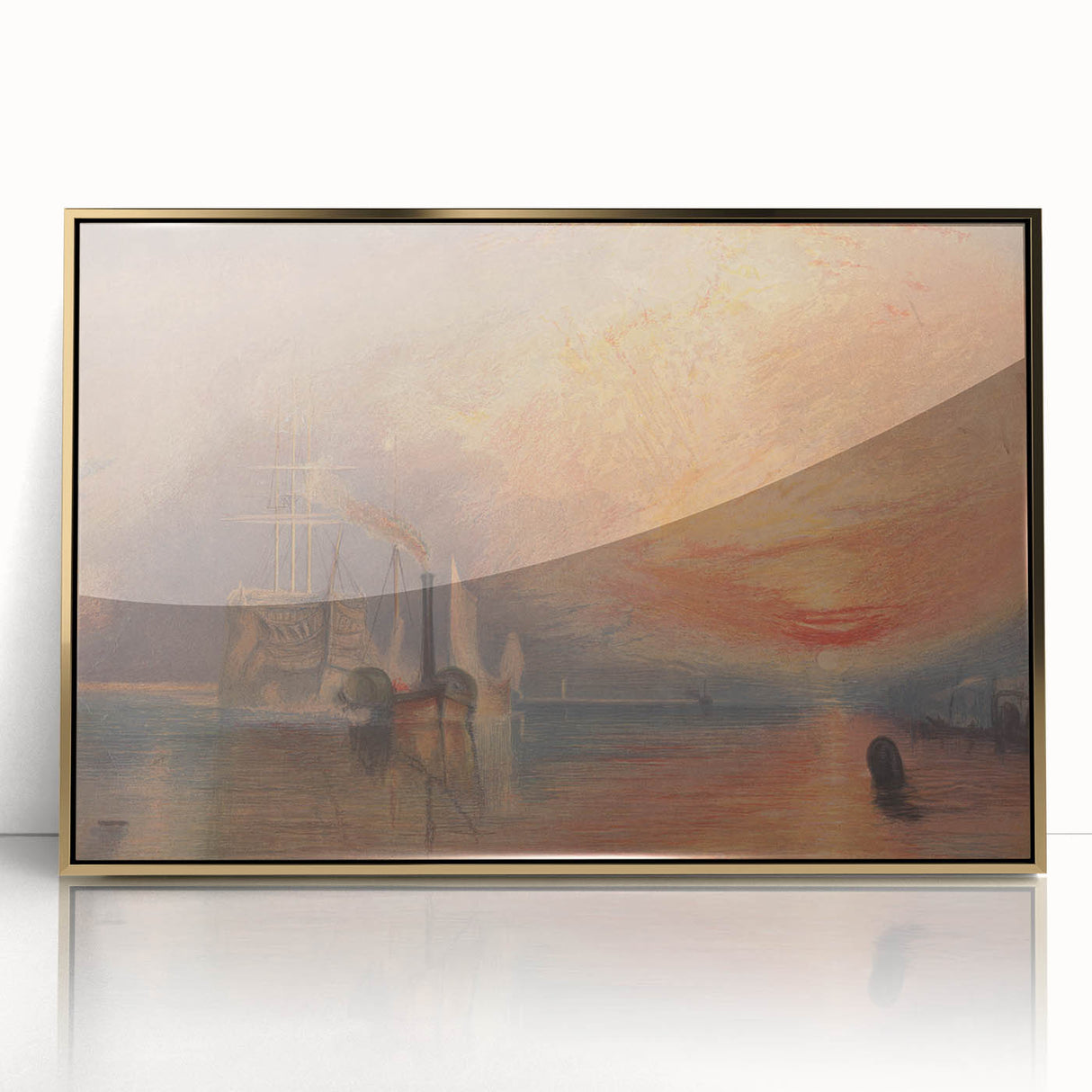 Romanticism Art - The Fighting Temeraire by J.M.W. Turner Print